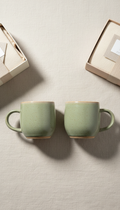 Garden Sage Ceramic Mug Pair