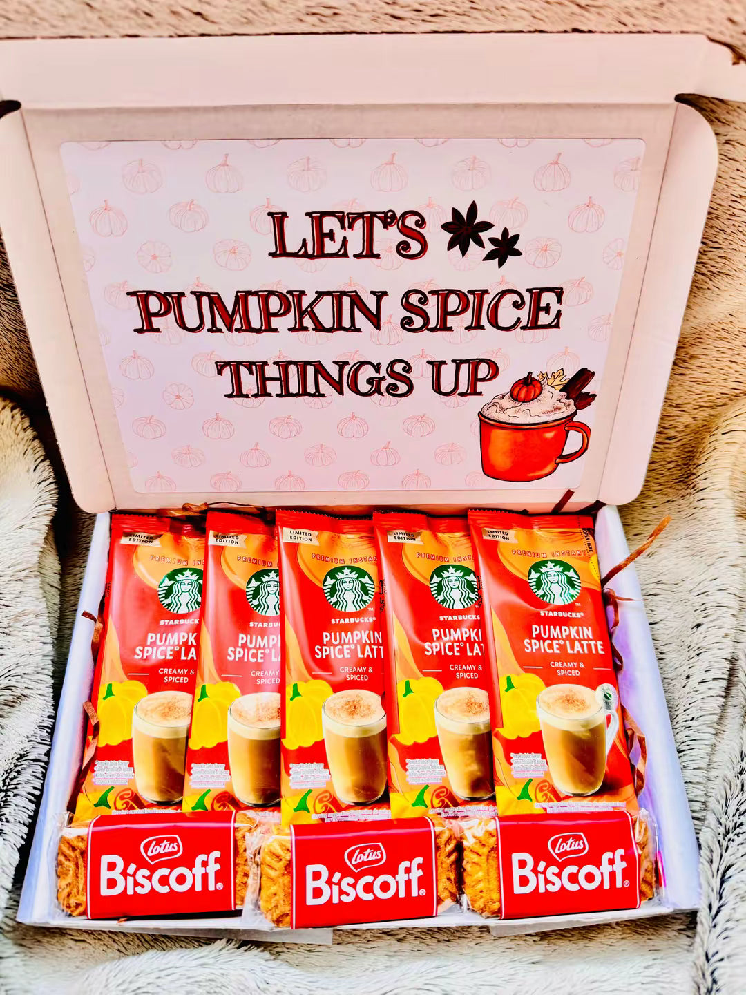 Pumpkin Spice Latte Gift Box, Starbucks Coffee, Autumn Gift For PSL Lover